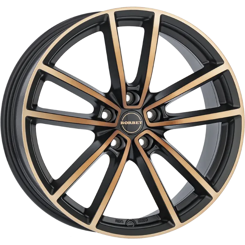 Borbet W black copper polished matt 8,00x20 5x112,00 ET41,00