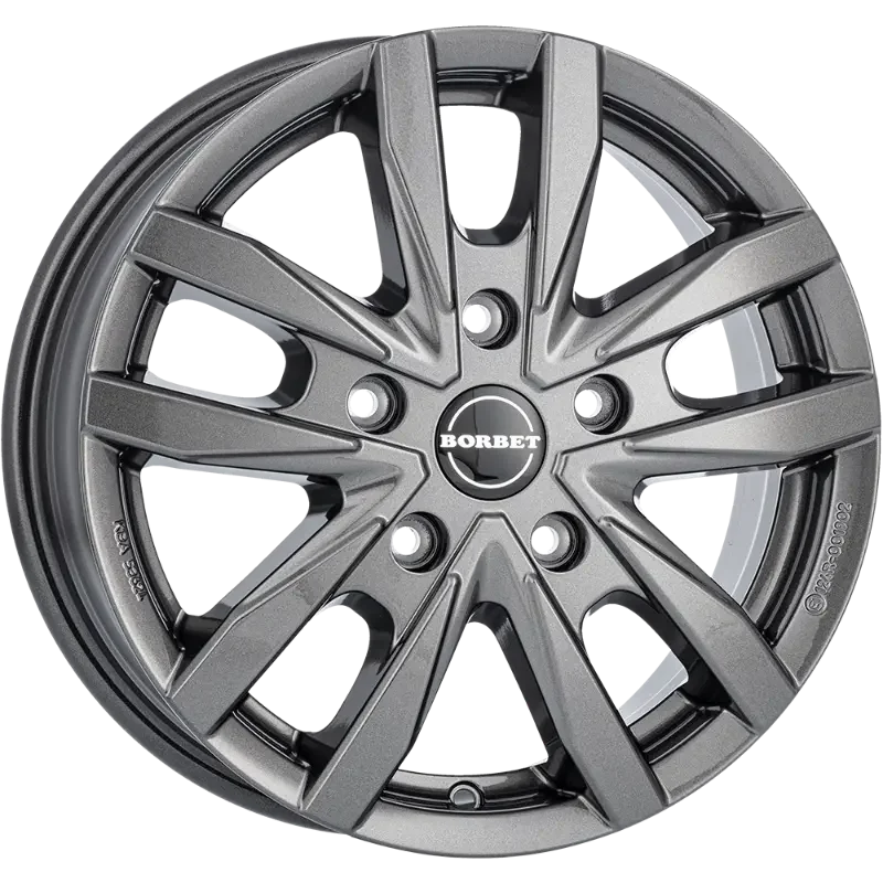 Borbet CW5 grey glossy 6,00x16 5x130,00 ET68,00