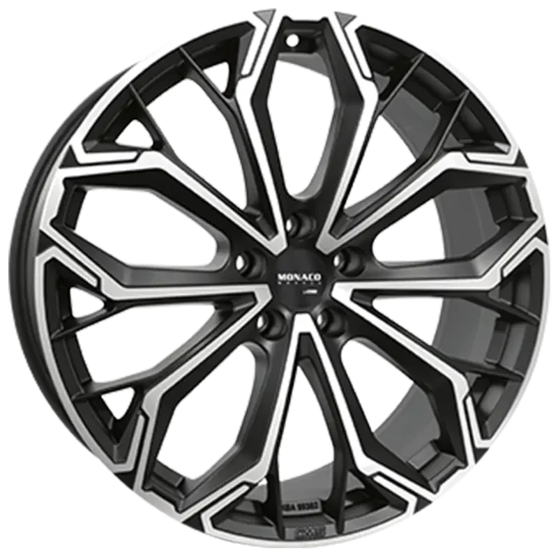 MONACO WHEELS Grand Prix C 17 Matt Black Polished 8,00x19 5x112,00 ET39,10