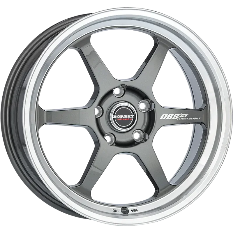 Borbet DB8GT graphite rim polished 8,50x18 5x120,00 ET30,00