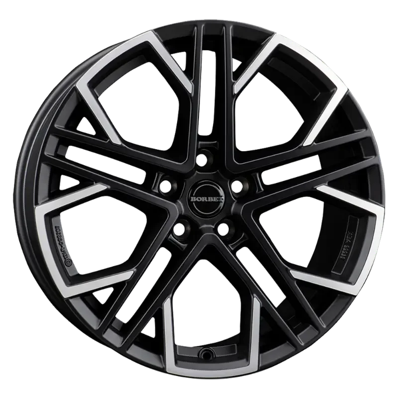 Borbet XV black polished 8,50x19 5x108,00 ET45,00